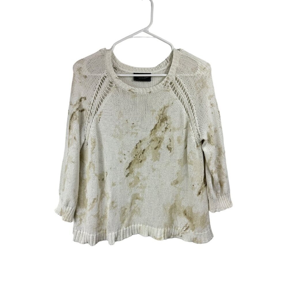 Wooden Ships Size XS Cotton Blend Tie Dyed Sweater Lightweight Loose Knit
